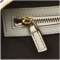 Gucci Vintage - Leather Horsebit Handbag Bag - White - Leather Handbag - Luxury High Quality - Avvenice