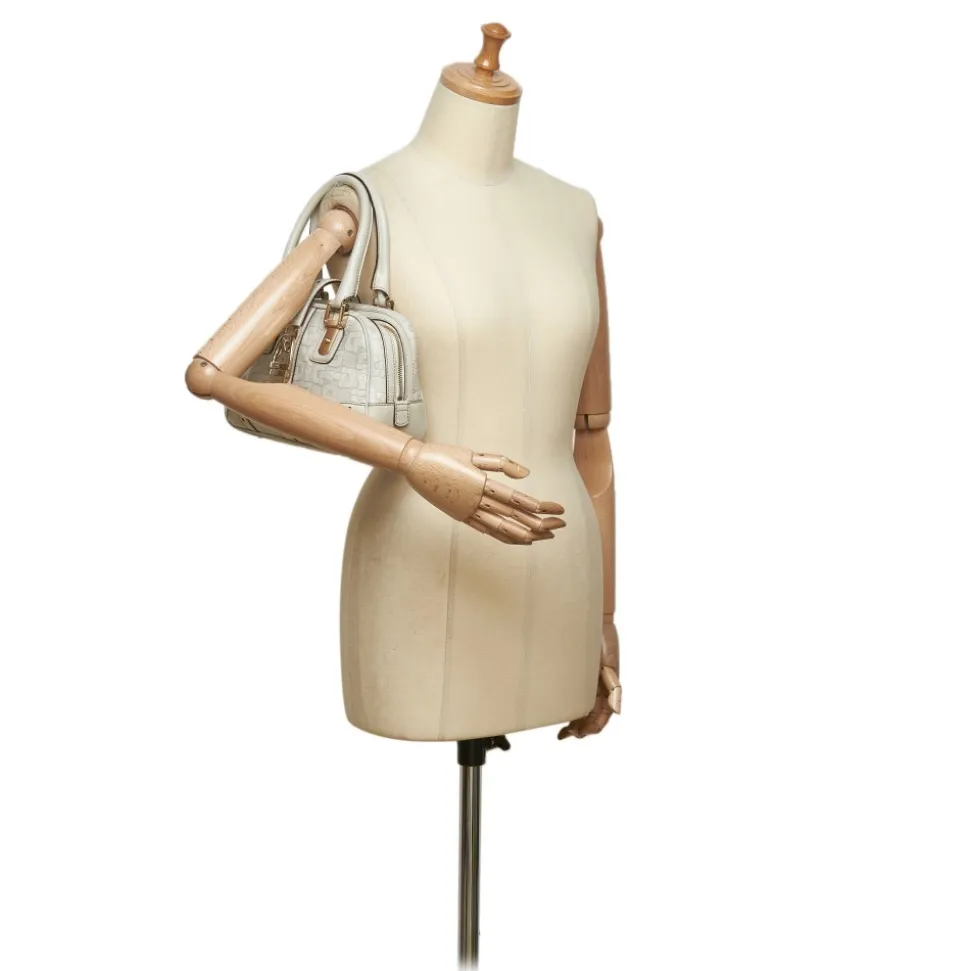 Gucci Vintage - Leather Horsebit Handbag Bag - White - Leather Handbag - Luxury High Quality - Avvenice