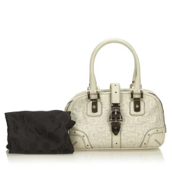 Gucci Vintage - Leather Horsebit Handbag Bag - White - Leather Handbag - Luxury High Quality - Avvenice