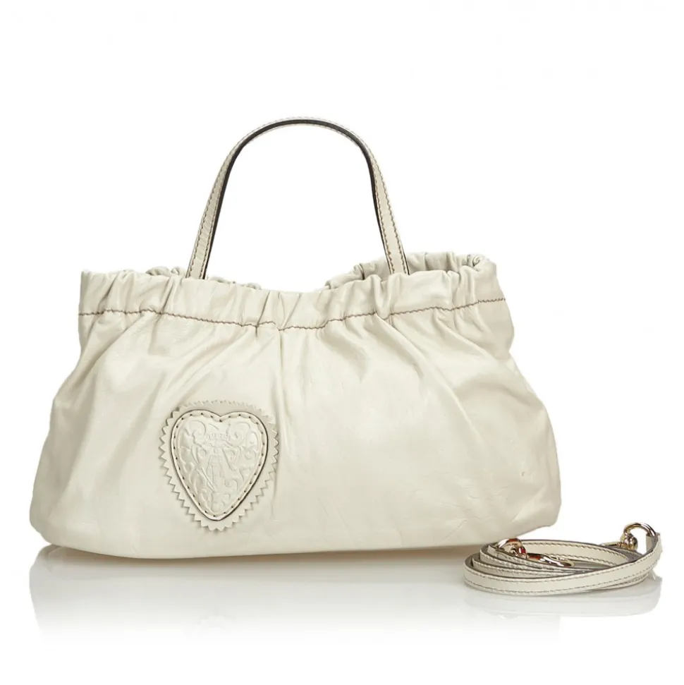 Gucci Vintage - Leather Hysteria Satchel Bag - White - Leather Handbag - Luxury High Quality - Avvenice