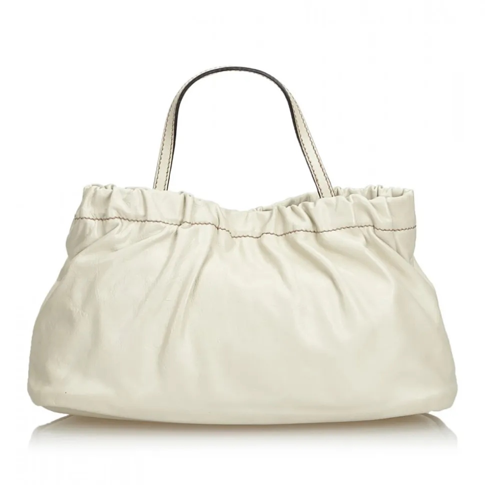 Gucci Vintage - Leather Hysteria Satchel Bag - White - Leather Handbag - Luxury High Quality - Avvenice