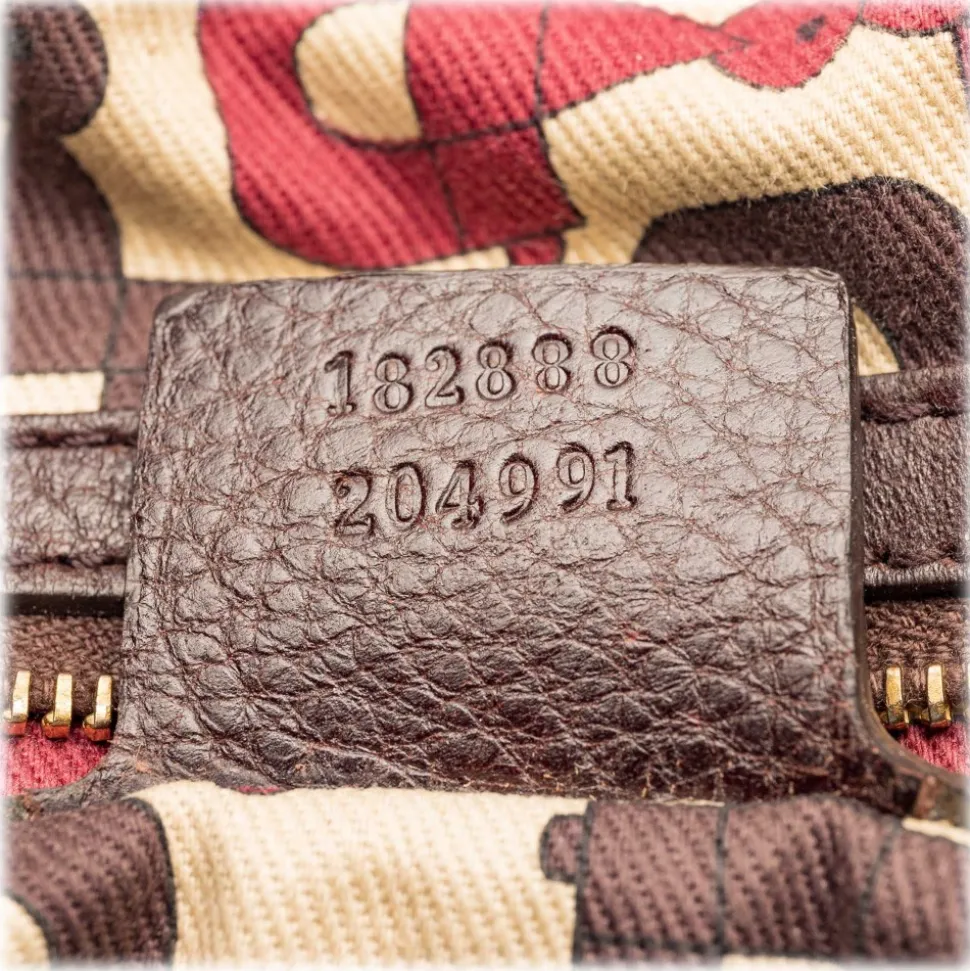 Gucci Vintage - Leather Indy Satchel Bag - Black - Leather Handbag - Luxury High Quality - Avvenice