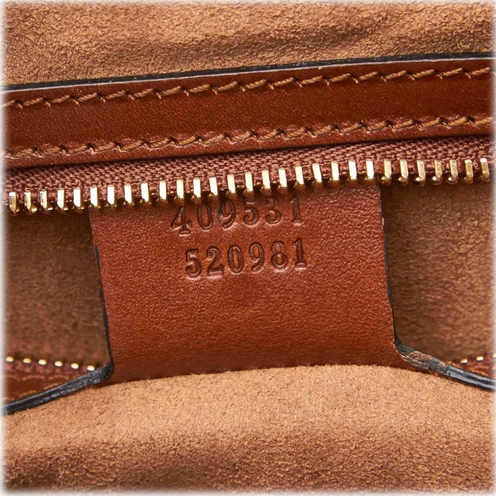 Gucci Vintage - Leather Linea a Satchel Bag - Black Brown - Leather Handbag - Luxury High Quality - Avvenice