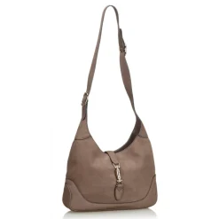 Gucci Vintage - Leather New Jackie Shoulder Bag - Grey - Leather Handbag - Luxury High Quality - Avvenice