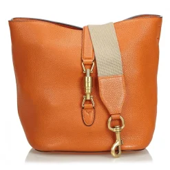 Gucci Vintage - Leather New Jackie Bucket Bag - Orange - Leather Handbag - Luxury High Quality - Avvenice