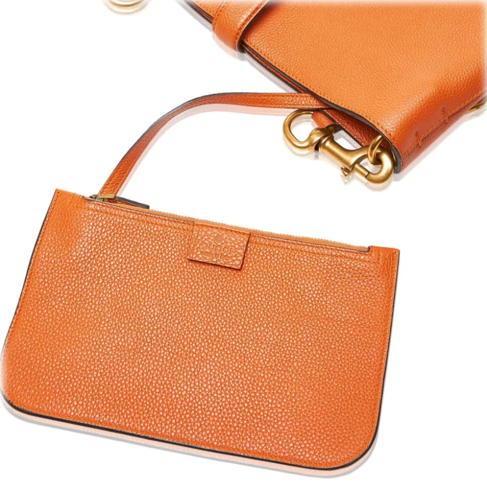 Gucci Vintage - Leather New Jackie Bucket Bag - Orange - Leather Handbag - Luxury High Quality - Avvenice