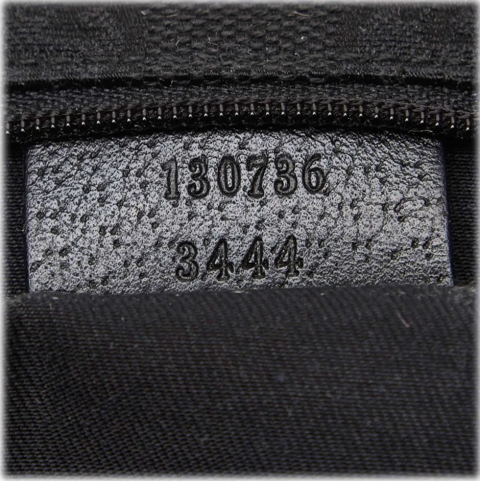 Gucci Vintage - Leather Pelham Tote Bag - Black - Leather Handbag - Luxury High Quality - Avvenice