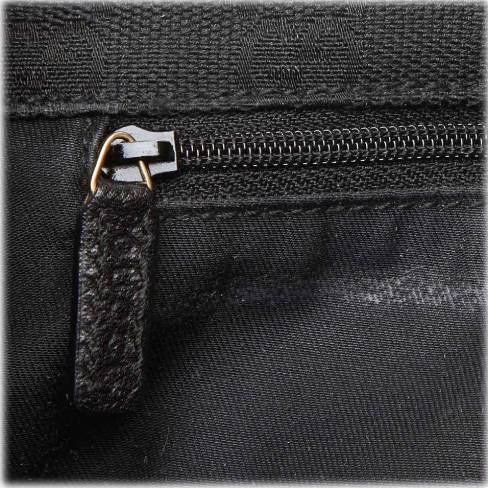 Gucci Vintage - Leather Pelham Tote Bag - Black - Leather Handbag - Luxury High Quality - Avvenice