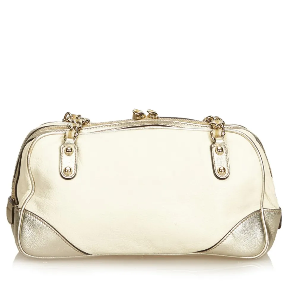 Gucci Vintage - Leather Princy Shoulder Bag - White - Leather Handbag - Luxury High Quality - Avvenice