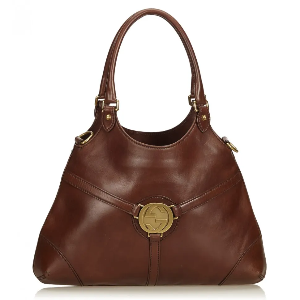 Gucci Vintage - Leather Reins Hobo Bag - Brown - Leather Handbag - Luxury High Quality - Avvenice