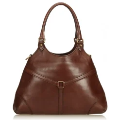 Gucci Vintage - Leather Reins Hobo Bag - Brown - Leather Handbag - Luxury High Quality - Avvenice