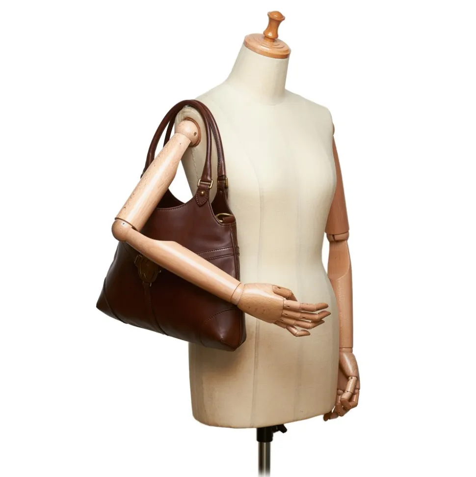 Gucci Vintage - Leather Reins Hobo Bag - Brown - Leather Handbag - Luxury High Quality - Avvenice
