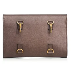 Gucci Vintage - Leather Totem Clutch Bag - Brown - Leather Handbag - Luxury High Quality - Avvenice