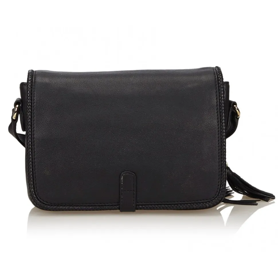 Gucci Vintage - Marrakech Messenger Bag - Black - Leather Handbag - Luxury High Quality - Avvenice