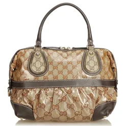 Gucci Vintage - Medium Guccissima Crystal Mix Handbag Bag - Brown - Leather Handbag - Luxury High Quality - Avvenice