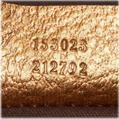 Gucci Vintage - Metallic Leather Horsebit Crossbody Bag - Gold - Leather Handbag - Luxury High Quality - Avvenice