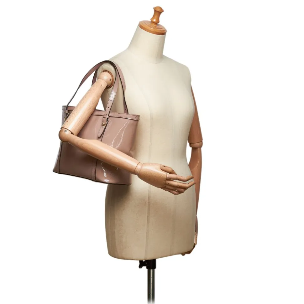 Gucci Vintage - Microguccissima Patent Leather Tote Bag - Pink - Leather Handbag - Luxury High Quality - Avvenice