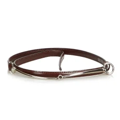 Gucci Vintage - Narrow Horsebit Belt - Brown - Leather Belt - Luxury High Quality - Avvenice