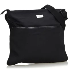 Gucci Vintage - Nylon Crossbody Bag - Black - Leather Handbag - Luxury High Quality - Avvenice