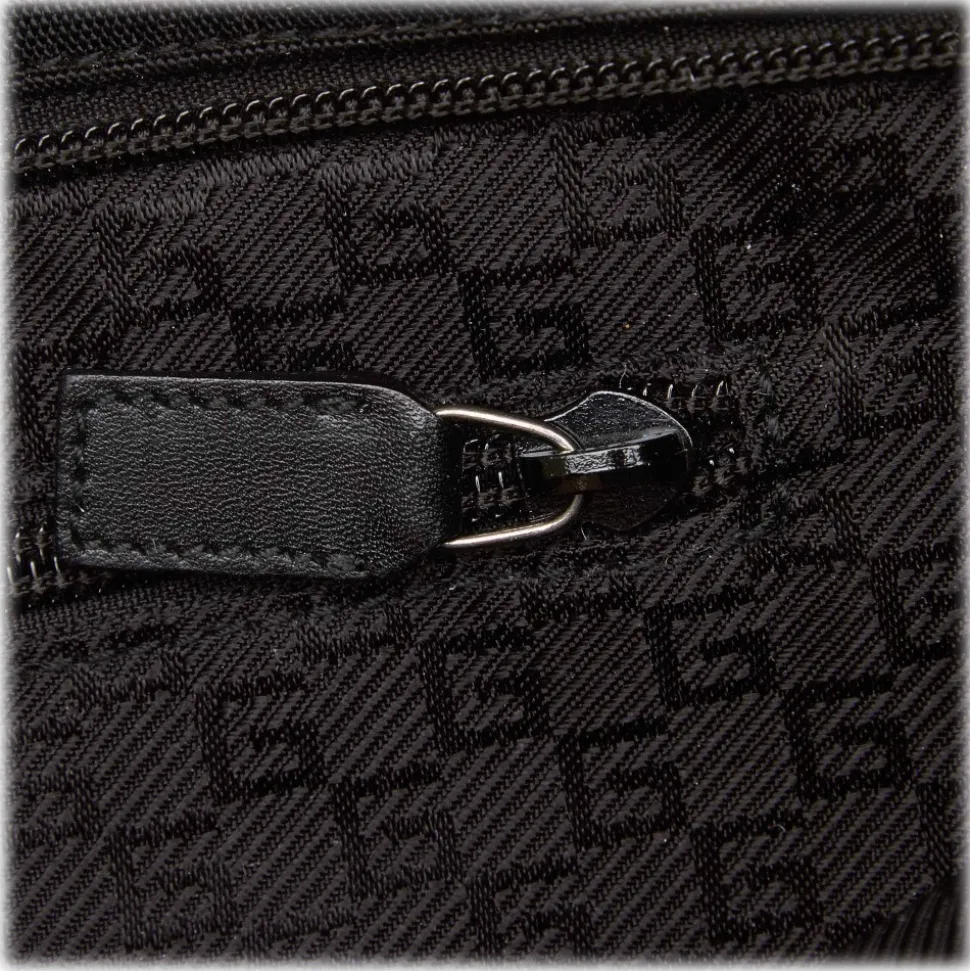 Gucci Vintage - Nylon Crossbody Bag - Black - Leather Handbag - Luxury High Quality - Avvenice