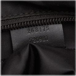 Gucci Vintage - Nylon Tote Bag - Black - Leather Handbag - Luxury High Quality - Avvenice