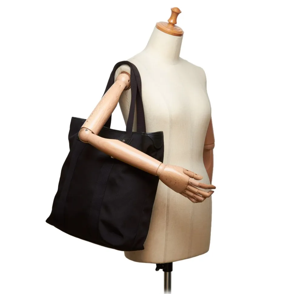 Gucci Vintage - Nylon Tote Bag - Black - Leather Handbag - Luxury High Quality - Avvenice