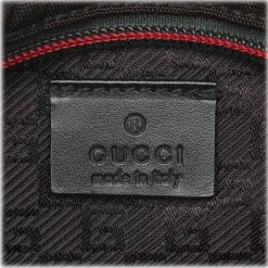 Gucci Vintage - Nylon Web Belt Bag - Black - Leather Handbag - Luxury High Quality - Avvenice