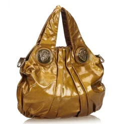 Gucci Vintage - Patent Leather Hysteria Bag - Gold - Leather Handbag - Luxury High Quality - Avvenice