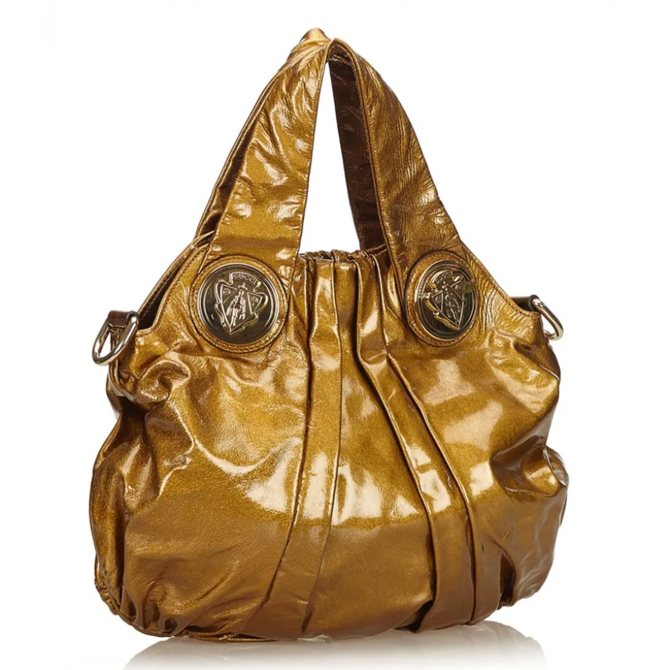 Gucci Vintage - Patent Leather Hysteria Bag - Gold - Leather Handbag - Luxury High Quality - Avvenice