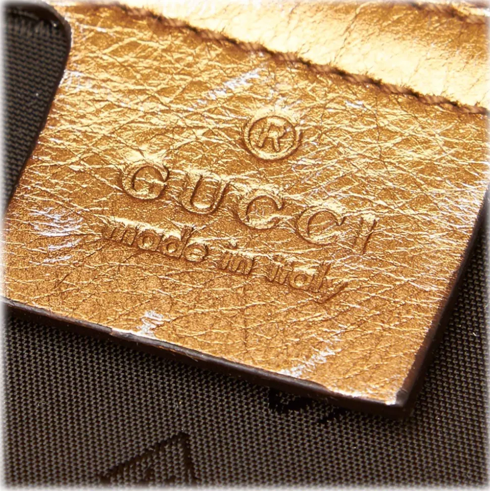 Gucci Vintage - Patent Leather Hysteria Bag - Gold - Leather Handbag - Luxury High Quality - Avvenice