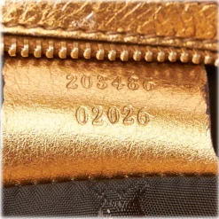 Gucci Vintage - Patent Leather Hysteria Bag - Gold - Leather Handbag - Luxury High Quality - Avvenice