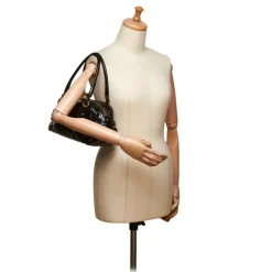 Gucci Vintage - Patent Leather Horsebit Wave Shoulder Bag - Black - Leather Handbag - Luxury High Quality - Avvenice