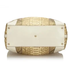 Gucci Vintage - Python Creole Tote Bag - Brown - Leather Handbag - Luxury High Quality - Avvenice