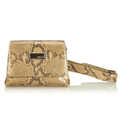 Gucci Vintage - Python Leather Belt Bag - Brown - Python Leather Handbag - Luxury High Quality - Avvenice