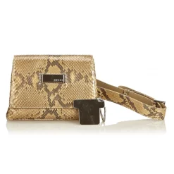 Gucci Vintage - Python Leather Belt Bag - Brown - Python Leather Handbag - Luxury High Quality - Avvenice