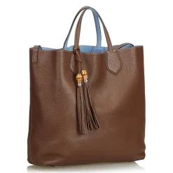 Gucci Vintage - Ramble Reversible Satchel Bag - Brown - Leather Handbag - Luxury High Quality - Avvenice