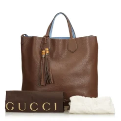 Gucci Vintage - Ramble Reversible Satchel Bag - Brown - Leather Handbag - Luxury High Quality - Avvenice