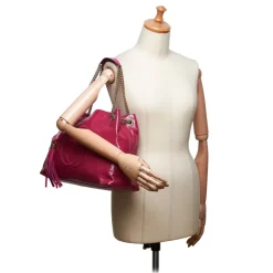 Gucci Vintage - Soho Patent Leather Chain Shoulder Bag - Pink - Leather Handbag - Luxury High Quality - Avvenice