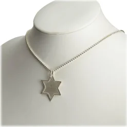 Gucci Vintage - Star Dog Tag Necklace - Silver - Gucci Necklace - Luxury High Quality - Avvenice