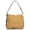 Gucci Vintage - Web Canvas Shoulder Bag - Brown - Leather Handbag - Luxury High Quality - Avvenice