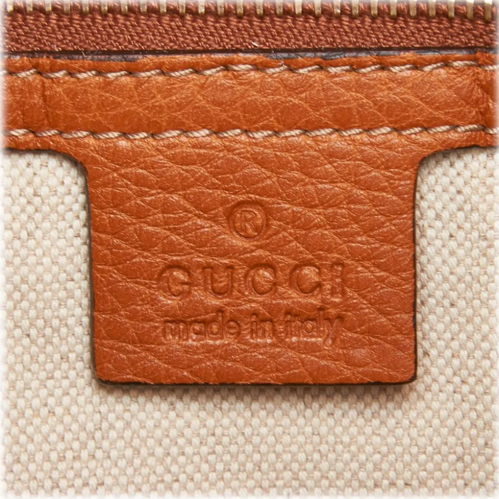 Gucci Vintage - Web Leather Heritage Hobo Bag - Brown - Leather Handbag - Luxury High Quality - Avvenice