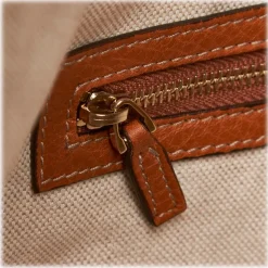 Gucci Vintage - Web Leather Heritage Hobo Bag - Brown - Leather Handbag - Luxury High Quality - Avvenice