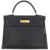 Hermès Vintage - Ardennes Kelly 32 - Black - Leather Handbag - Avvenice
