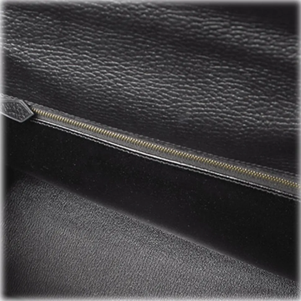 Hermès Vintage - Ardennes Kelly 32 - Black - Leather Handbag - Avvenice