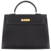 Hermès Vintage - Ardennes Kelly Sellier 35 - Black - Leather Handbag - Avvenice