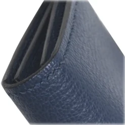 Hermès Vintage - Bearn Leather Card Holder - Blue - Leather Card Holder - Avvenice