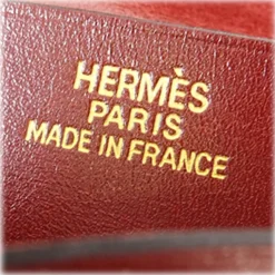 Hermès Vintage - Bearn Soufflet Leather Wallet - Red - Leather Wallet - Avvenice