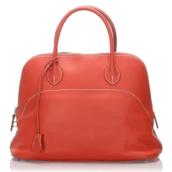 Hermès Vintage - Bolide 35 Bag - Orange - Leather and Calf Handbag - Luxury High Quality - Avvenice