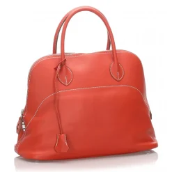 Hermès Vintage - Bolide 35 Bag - Orange - Leather and Calf Handbag - Luxury High Quality - Avvenice