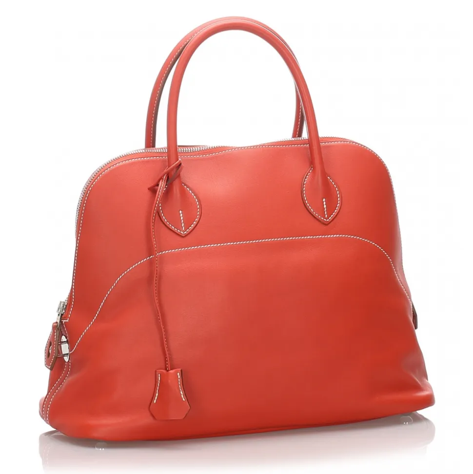 Hermès Vintage - Bolide 35 Bag - Orange - Leather and Calf Handbag - Luxury High Quality - Avvenice